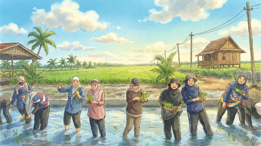 Padi planting